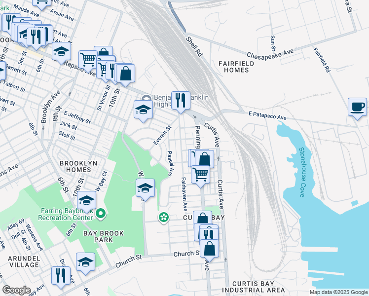 map of restaurants, bars, coffee shops, grocery stores, and more near 3809 Fairhaven Avenue in Baltimore