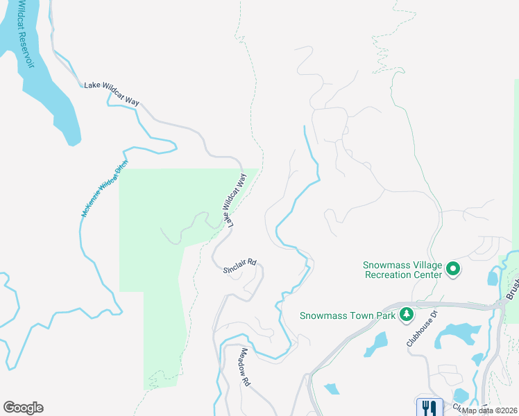 map of restaurants, bars, coffee shops, grocery stores, and more near 794-1098 Oak Ridge Road in Aspen