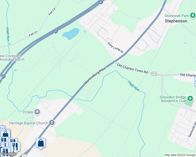 map of restaurants, bars, coffee shops, grocery stores, and more near 179 Fenway Circle in Winchester
