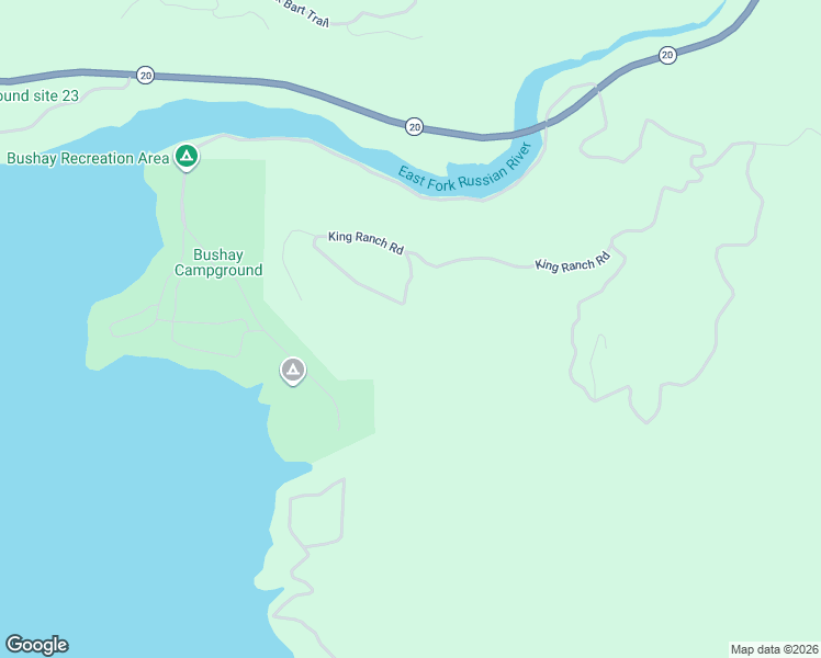 map of restaurants, bars, coffee shops, grocery stores, and more near 3760 King Ranch Road in Ukiah