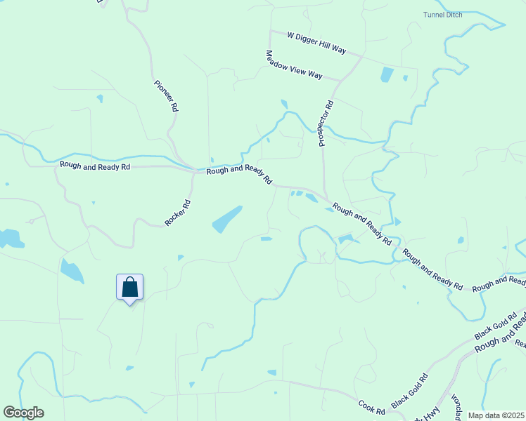 map of restaurants, bars, coffee shops, grocery stores, and more near 16106 Hillaire Road in Rough and Ready