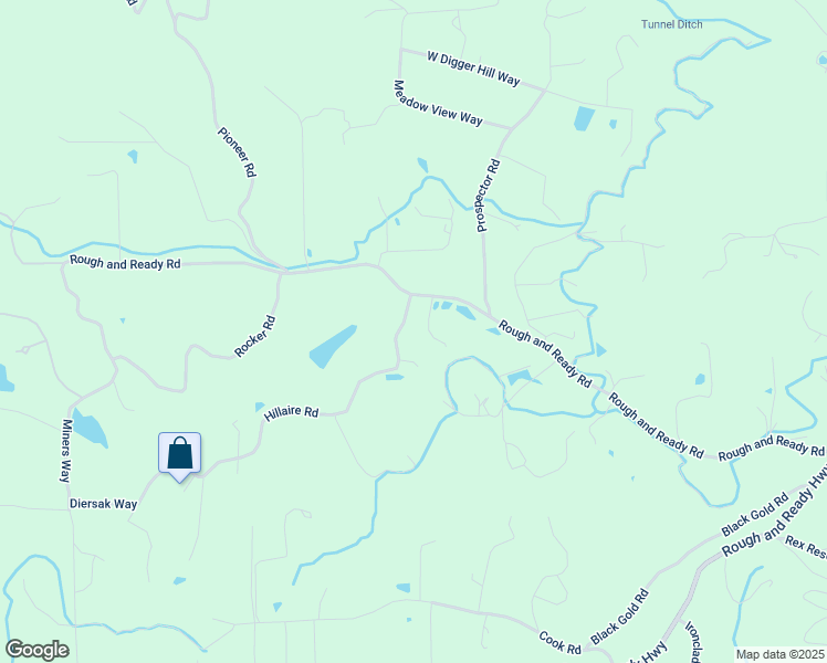 map of restaurants, bars, coffee shops, grocery stores, and more near 16106 Hillaire Road in Rough and Ready