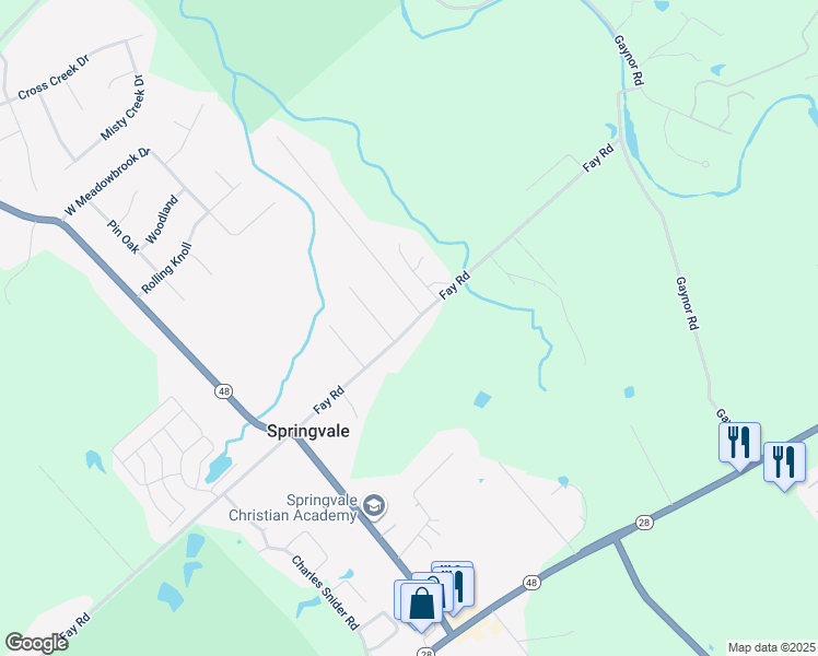 map of restaurants, bars, coffee shops, grocery stores, and more near 6683 Susan Drive in Loveland