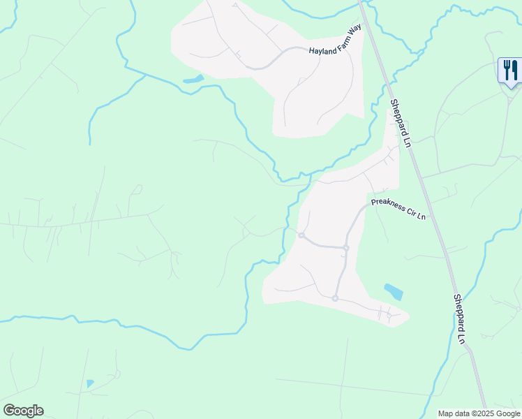 map of restaurants, bars, coffee shops, grocery stores, and more near 5109 Mountain Lane in Clarksville