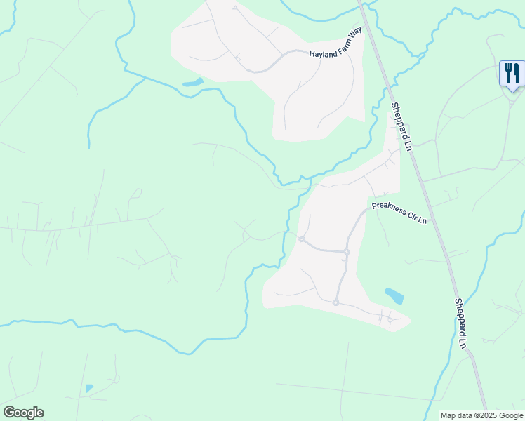 map of restaurants, bars, coffee shops, grocery stores, and more near 5109 Mountain Lane in Clarksville