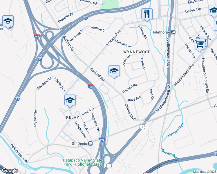 map of restaurants, bars, coffee shops, grocery stores, and more near 5823 Richardson Mews Square in Arbutus