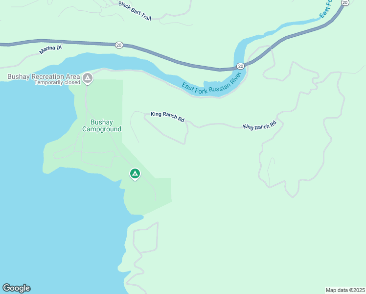 map of restaurants, bars, coffee shops, grocery stores, and more near 3760 King Ranch Road in Ukiah