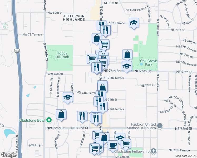 7508 North Oak Trafficway, Gladstone MO Walk Score