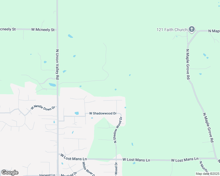map of restaurants, bars, coffee shops, grocery stores, and more near 4437 West Tanglewood Road in Bloomington
