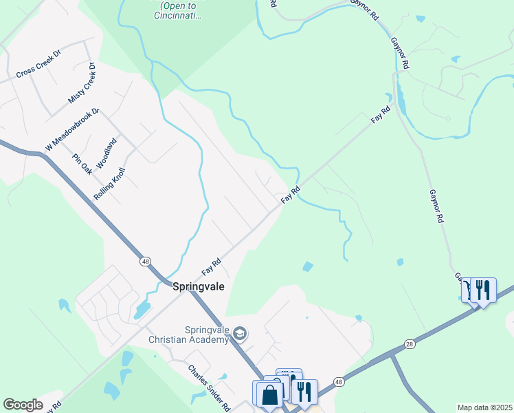 map of restaurants, bars, coffee shops, grocery stores, and more near 6683 Susan Drive in Loveland