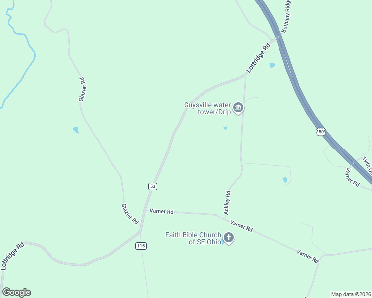 map of restaurants, bars, coffee shops, grocery stores, and more near 3200 Lottridge Road in Guysville