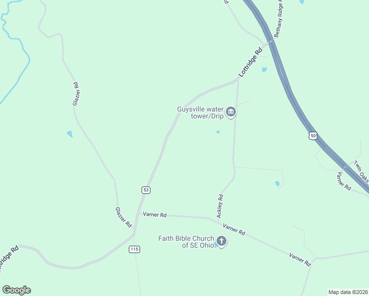 map of restaurants, bars, coffee shops, grocery stores, and more near 3200 Lottridge Road in Guysville