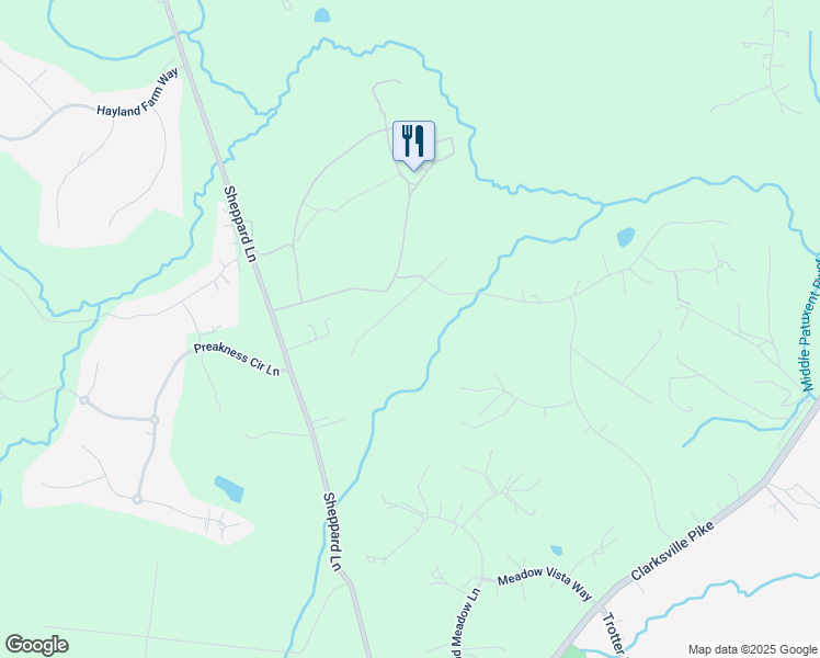map of restaurants, bars, coffee shops, grocery stores, and more near 11807 Shepards Crossing in Howard County