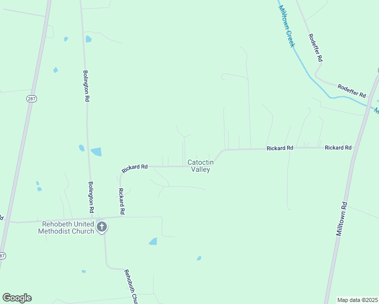 map of restaurants, bars, coffee shops, grocery stores, and more near 39370 Rickard Road in Lovettsville