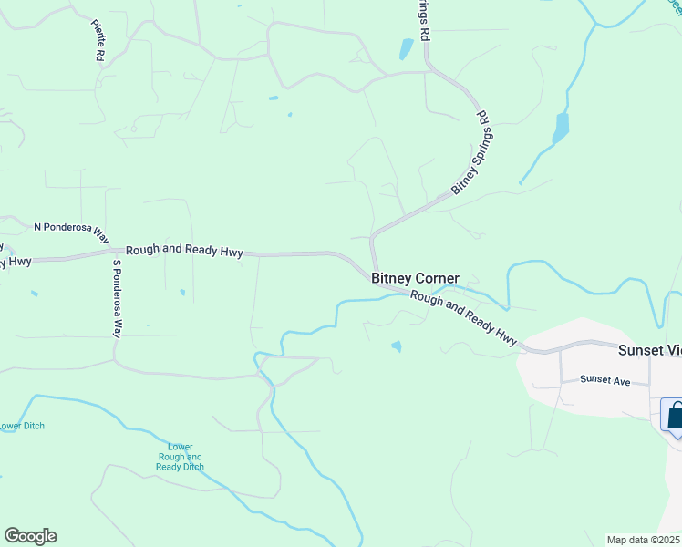 map of restaurants, bars, coffee shops, grocery stores, and more near 12895 Rough and Ready Highway in Rough and Ready