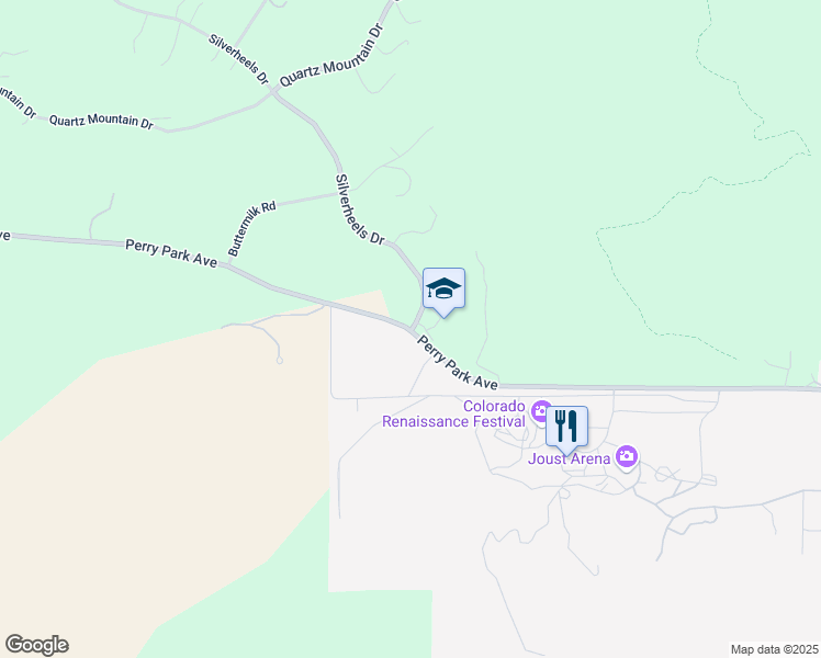 map of restaurants, bars, coffee shops, grocery stores, and more near 1103 Perry Park Avenue in Larkspur