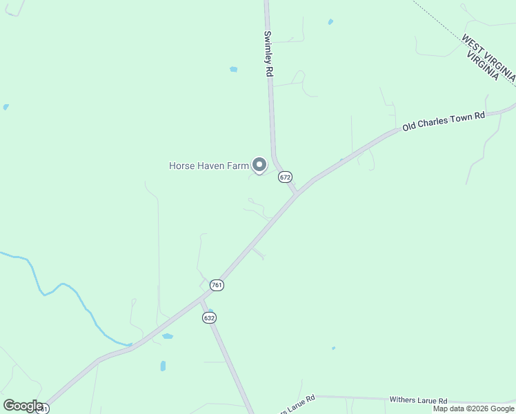 map of restaurants, bars, coffee shops, grocery stores, and more near 105 Swimley Road in Berryville