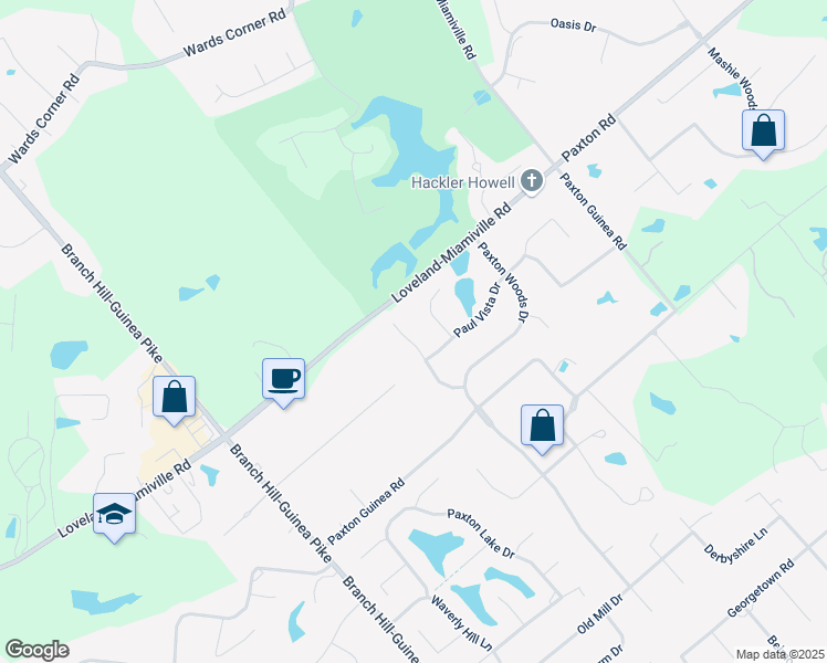 map of restaurants, bars, coffee shops, grocery stores, and more near 796 Andrea Drive in Loveland