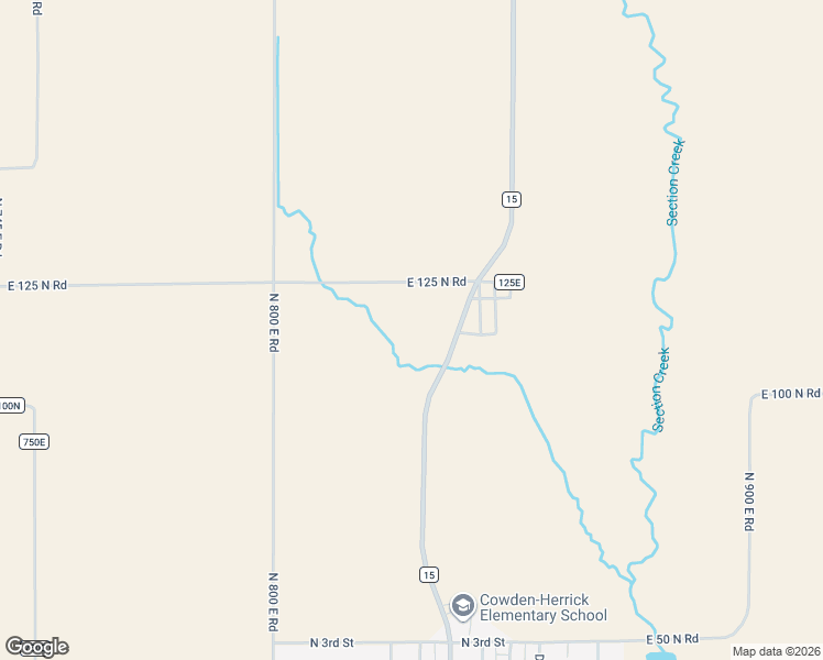 map of restaurants, bars, coffee shops, grocery stores, and more near 826 East 125 North Road in Herrick