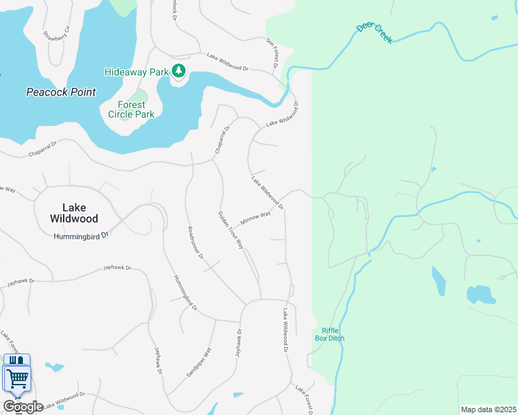 map of restaurants, bars, coffee shops, grocery stores, and more near 17836 Minnow Way in Penn Valley
