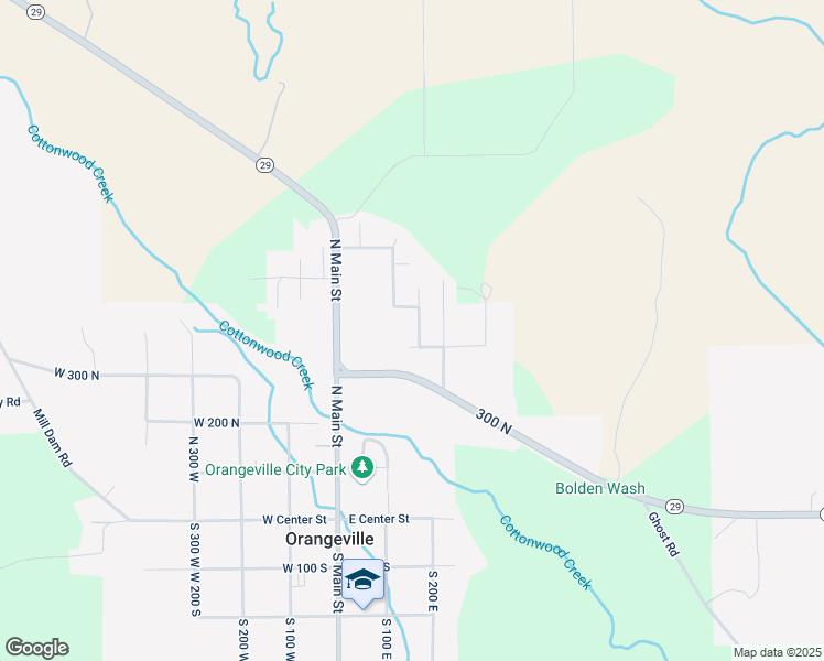 map of restaurants, bars, coffee shops, grocery stores, and more near 126 Canyon View Drive in Orangeville