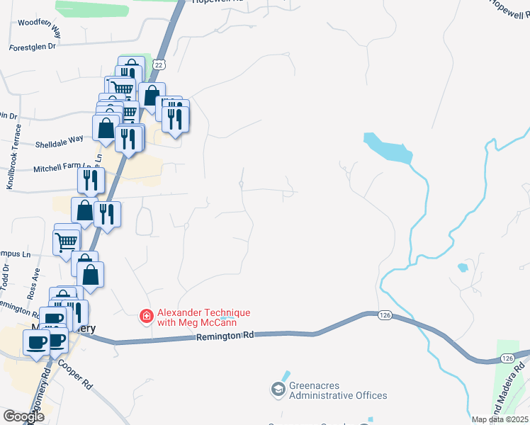 map of restaurants, bars, coffee shops, grocery stores, and more near in Indian Hill