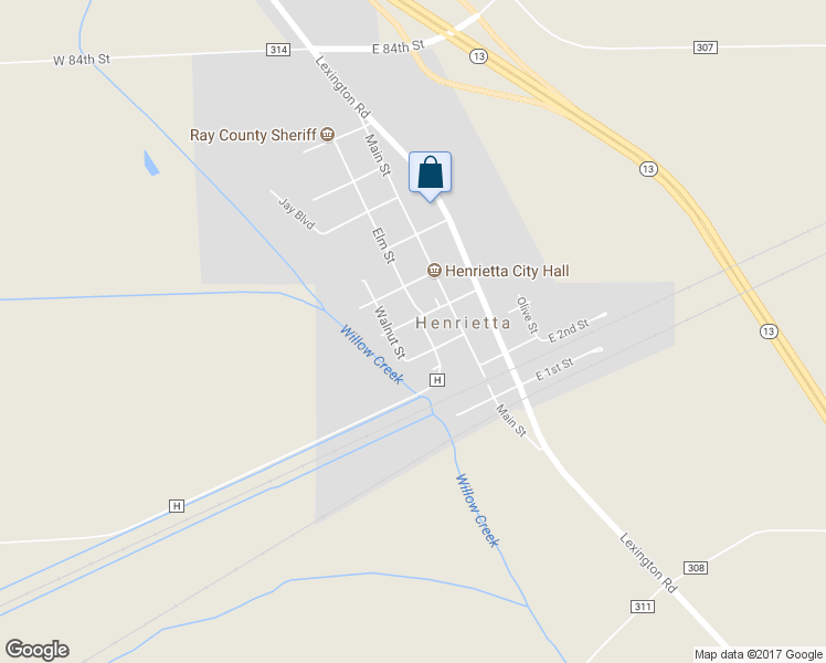 map of restaurants, bars, coffee shops, grocery stores, and more near 203 West 4th Street in Henrietta