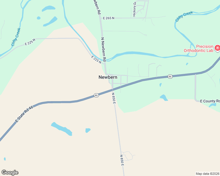 map of restaurants, bars, coffee shops, grocery stores, and more near 15862 State Road 46 in Columbus