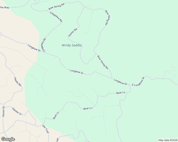 map of restaurants, bars, coffee shops, grocery stores, and more near 534 Longbow Drive in Fairplay