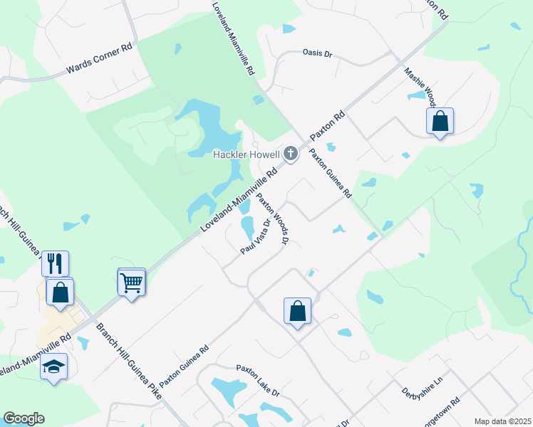 map of restaurants, bars, coffee shops, grocery stores, and more near 941 Paul Vista Drive in Loveland