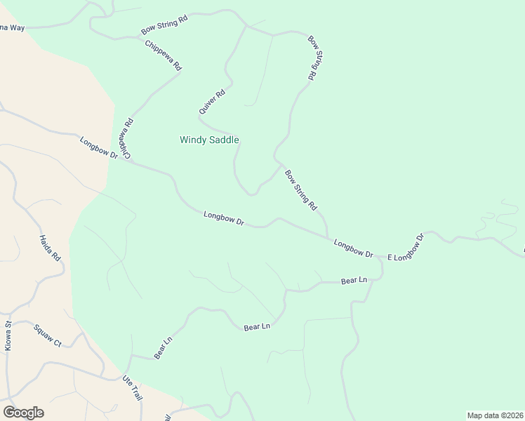 map of restaurants, bars, coffee shops, grocery stores, and more near 534 Longbow Drive in Fairplay