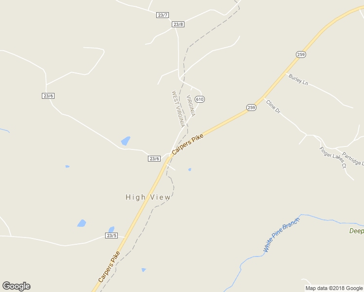 map of restaurants, bars, coffee shops, grocery stores, and more near 2719 Carpers Pike in Gore