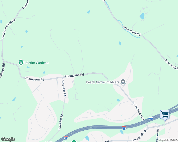 map of restaurants, bars, coffee shops, grocery stores, and more near 6425 Thompson Road in Cincinnati