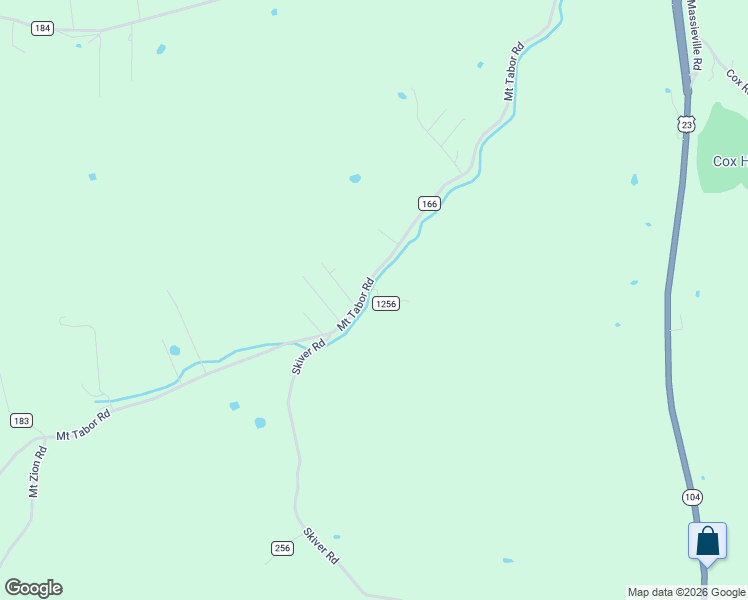 map of restaurants, bars, coffee shops, grocery stores, and more near 7118 Mount Tabor Road in Chillicothe