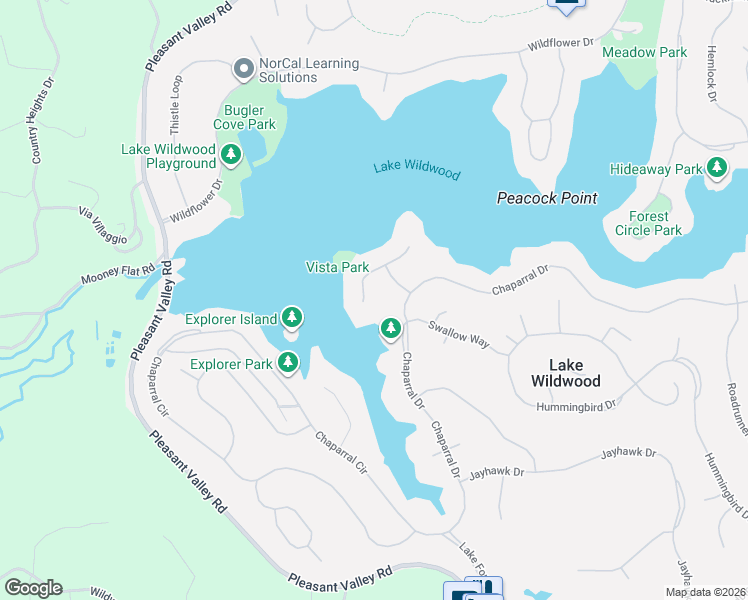 map of restaurants, bars, coffee shops, grocery stores, and more near 18862 Meadowlark Court in Penn Valley