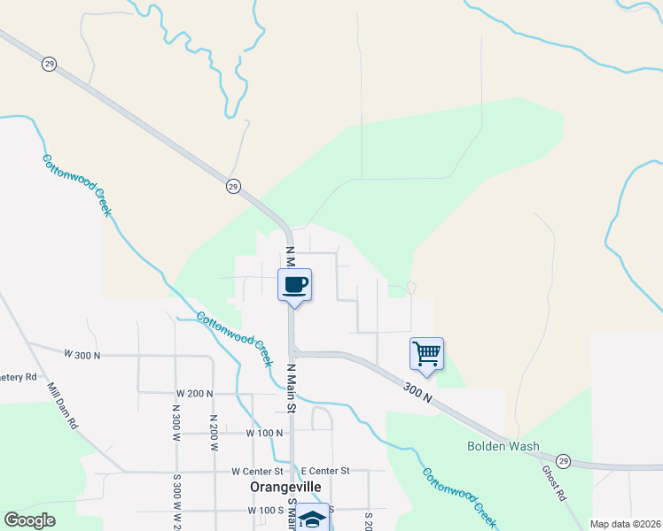 map of restaurants, bars, coffee shops, grocery stores, and more near in Orangeville
