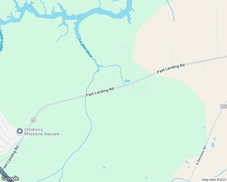 map of restaurants, bars, coffee shops, grocery stores, and more near 1420 Fast Landing Road in Dover