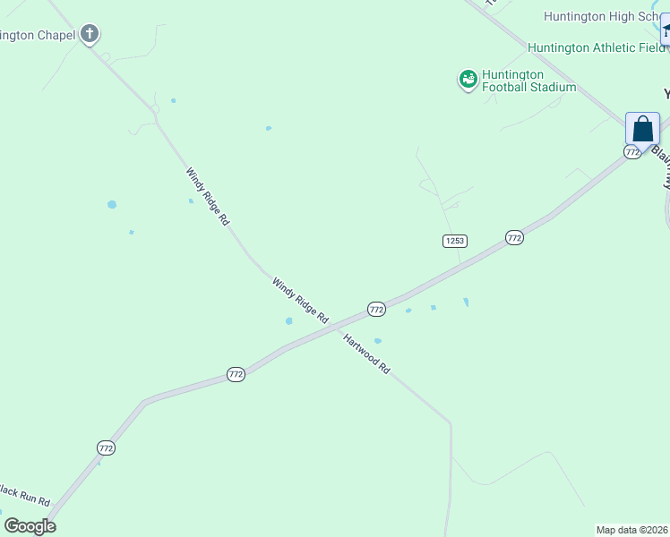 map of restaurants, bars, coffee shops, grocery stores, and more near 54 Windy Ridge Road in Chillicothe