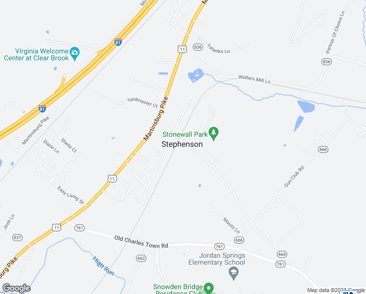 map of restaurants, bars, coffee shops, grocery stores, and more near 178 Stephenson Road in Stephenson