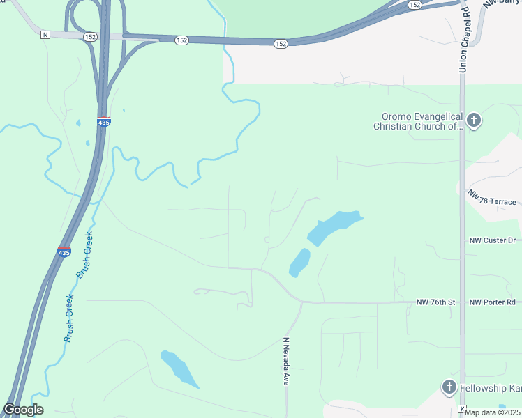 map of restaurants, bars, coffee shops, grocery stores, and more near 7708 Northwest Paradise Lane in Parkville