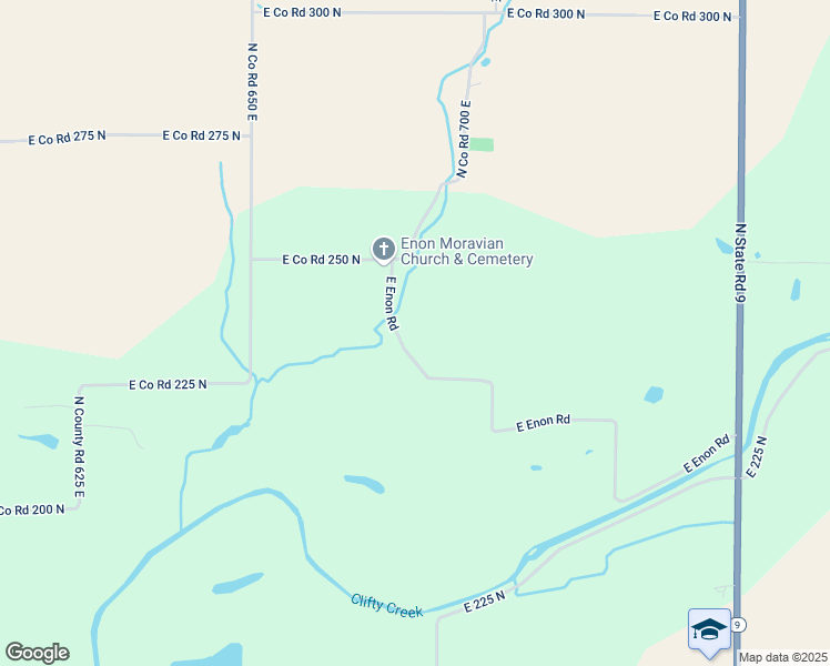 map of restaurants, bars, coffee shops, grocery stores, and more near 12475 East Enon Road in Hope