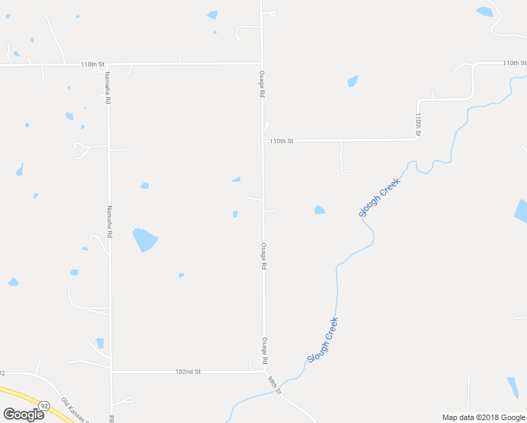 map of restaurants, bars, coffee shops, grocery stores, and more near Osage Road in Oskaloosa