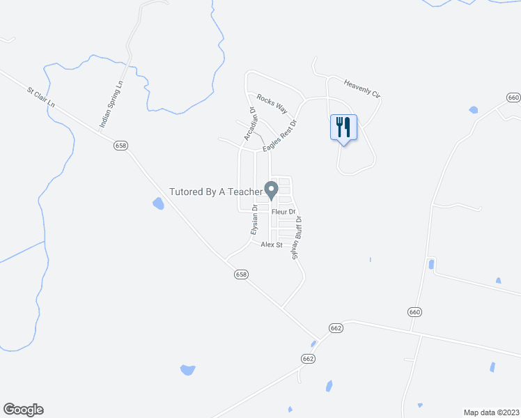 map of restaurants, bars, coffee shops, grocery stores, and more near 13596 Arcadian Drive in Leesburg