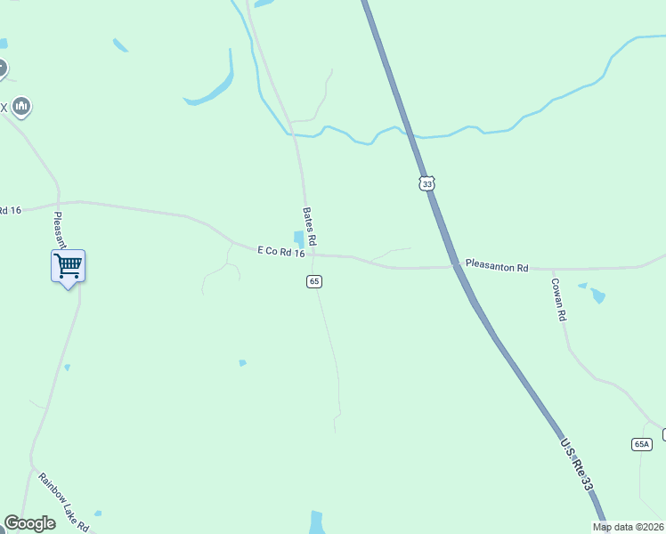 map of restaurants, bars, coffee shops, grocery stores, and more near 11707 Pleasanton Road in Athens