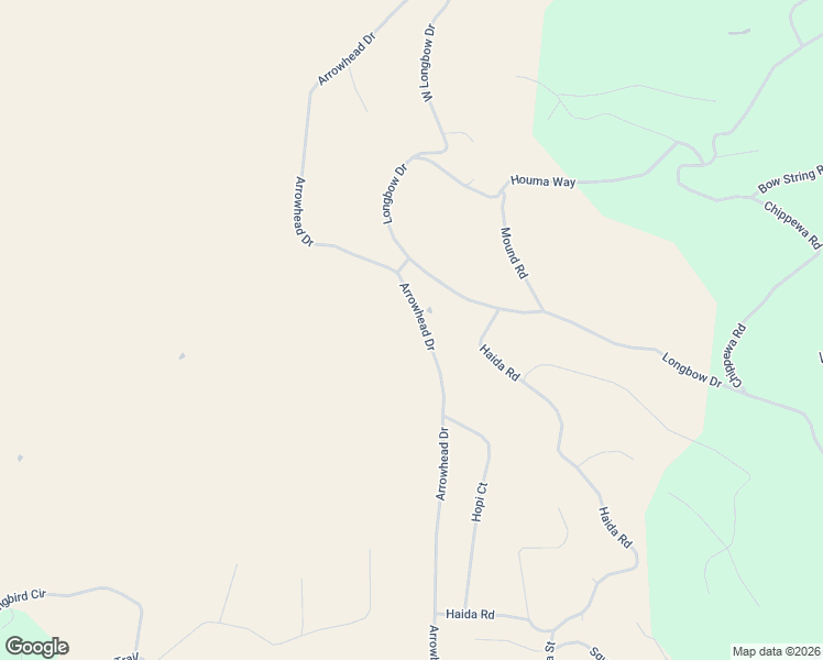 map of restaurants, bars, coffee shops, grocery stores, and more near 1161 Arrowhead Drive in Jefferson