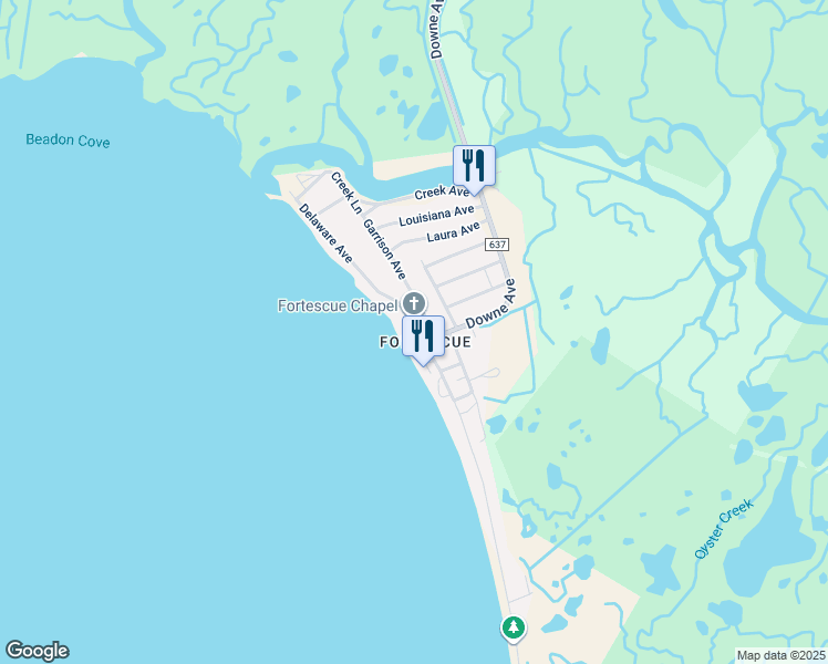 map of restaurants, bars, coffee shops, grocery stores, and more near 285 New Jersey Avenue in Downe
