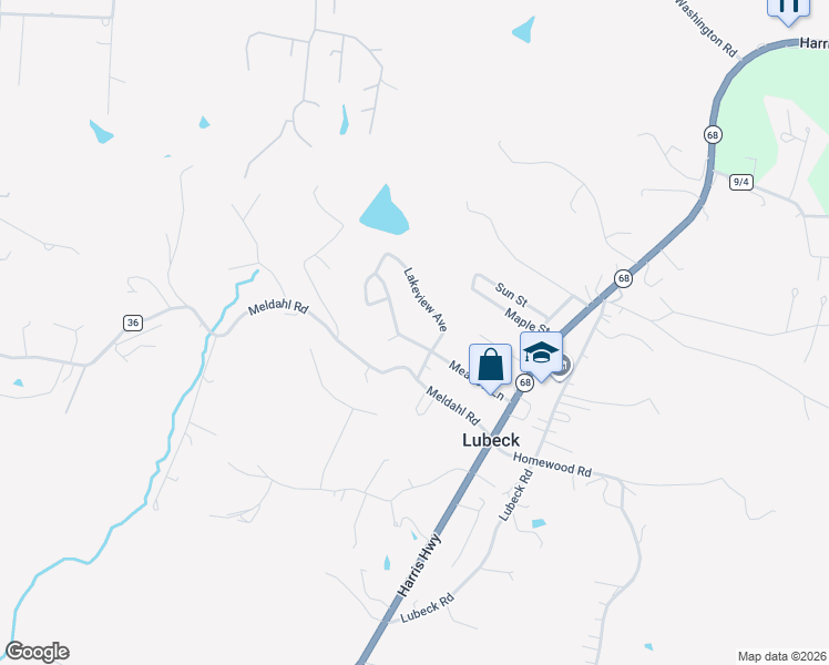 map of restaurants, bars, coffee shops, grocery stores, and more near 257 Meadow Ln in Parkersburg