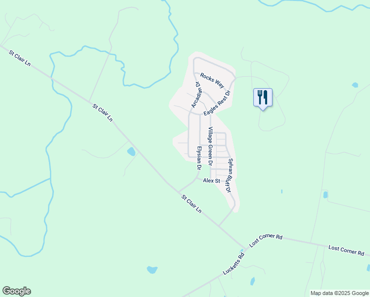 map of restaurants, bars, coffee shops, grocery stores, and more near 13569 Arcadian Drive in Leesburg