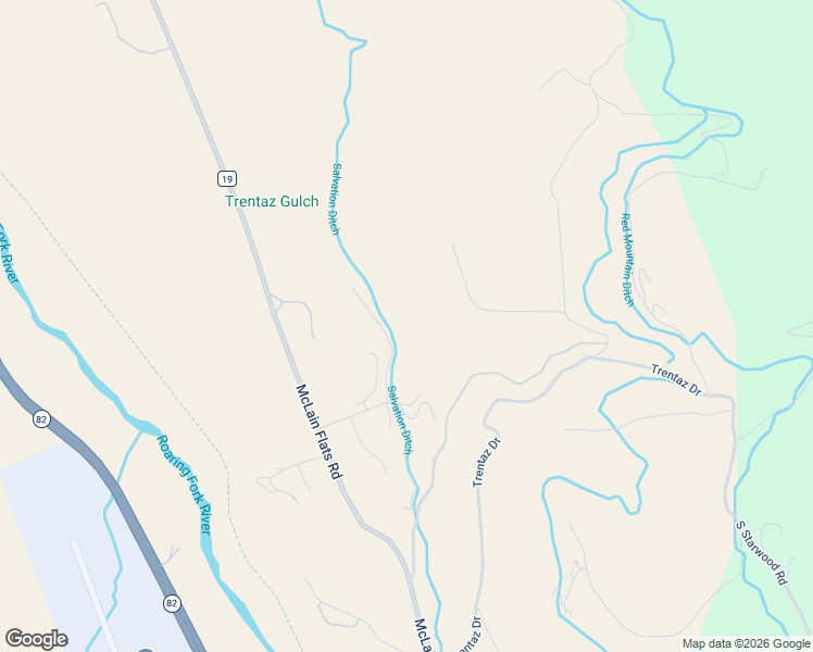 map of restaurants, bars, coffee shops, grocery stores, and more near 200 Stewart Road in Aspen