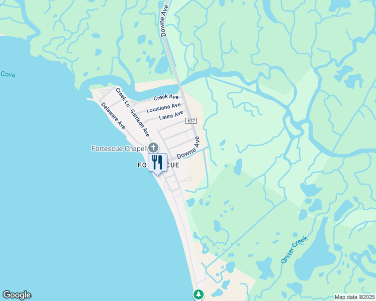 map of restaurants, bars, coffee shops, grocery stores, and more near 860 Downe Avenue in Fortescue